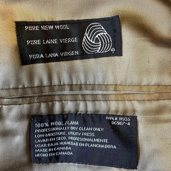 Conte di Milano Mens 44Tall 3Btn Wool Blazer Jacket SportCoat Houndstooth Gray - Picture 6 of 14